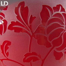 中國紅玻璃花瓶 客廳婚慶裝飾首選，特價促銷不容錯過